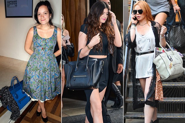 MODA - Bolsa Céline - Lily Allen, Kylie Jenner e Lindsay Lohan (Foto: Getty Images)