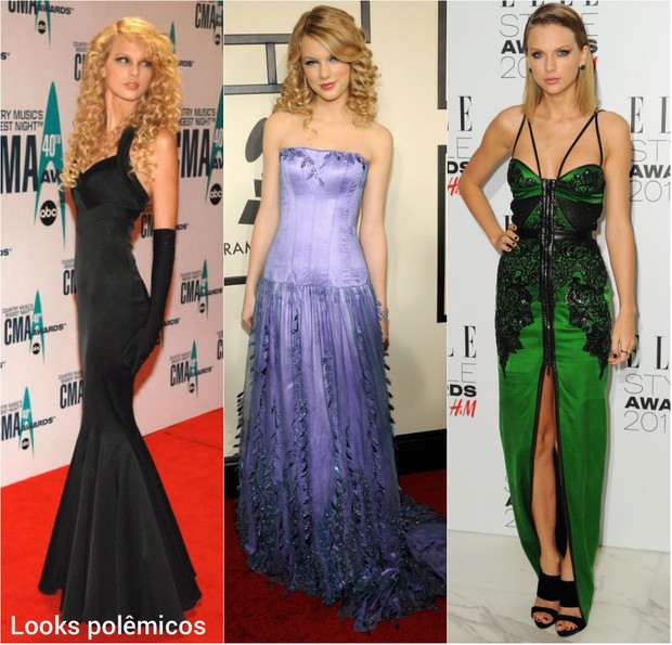 Taylor Swift já usou looks polêmicos e de gosto um tanto duvidoso (Foto: Getty Image)