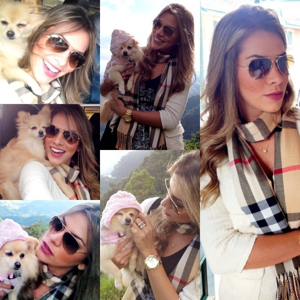  Adriana, ex-bbb, posa com cachorrinha (Foto: Instagram / Reprodução)