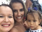 Fãs de Deborah Secco viajam ao Rio e fazem surpresa no aniversário da atriz 