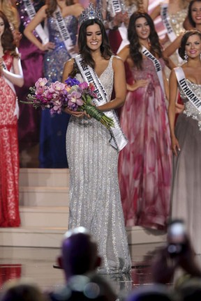 Colombiana Paulina Vega é eleita Miss Universo 2014 em Miami, nos Estados Unidos (Foto: Alexander Tamargo/ Getty Images/ AFP)