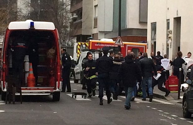 Atentado a revista Charlie Hebdo em Paris (Foto: AFP/Agência)