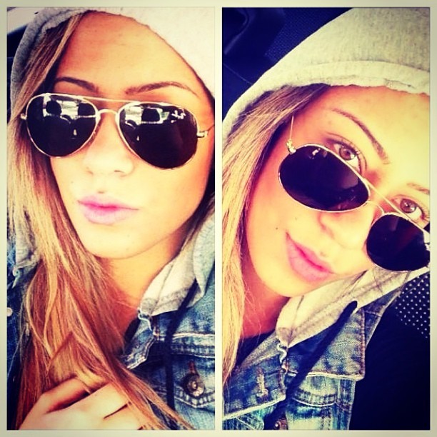 Rafaella Beckran, irmã de Neymar, em aeroporto na Espanha (Foto: Instagram/ Reprodução)