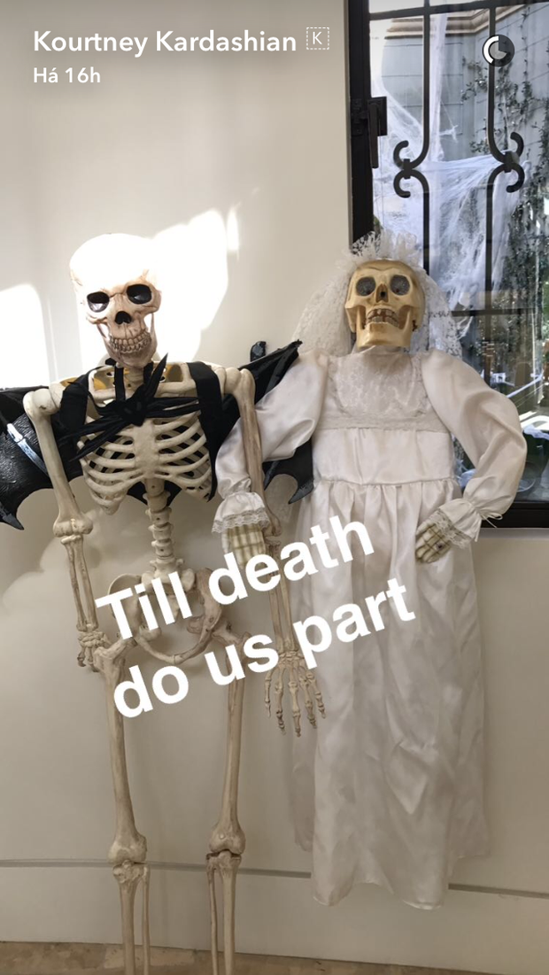 Festa de Halloween (Foto: Reprodução/Snapchat)
