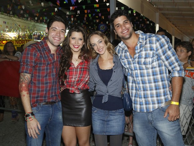 Nasser, Andressa, Marcelo e Hazel de Andrade (Foto: Roberto Filho/AgNews)