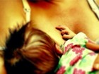 Thiago Lacerda posta foto da filha recém-nascida sendo amamentada