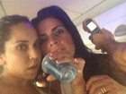 Mulher Melão e Solange Gomes passam mal em voo 