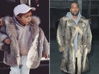 North West posa vestida com estilo parecido ao do pai, Kanye