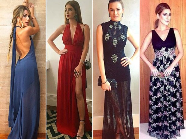 Giovanna Ewbank, Marina Ruy Barbosa, Fiorella Mattheis e Fernanda Paes Leme exibem os looks usados no casamento (Foto: Instagram/ Reprodução)