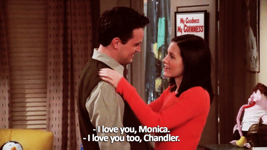Monica e Chandler (Foto: Reprodução)