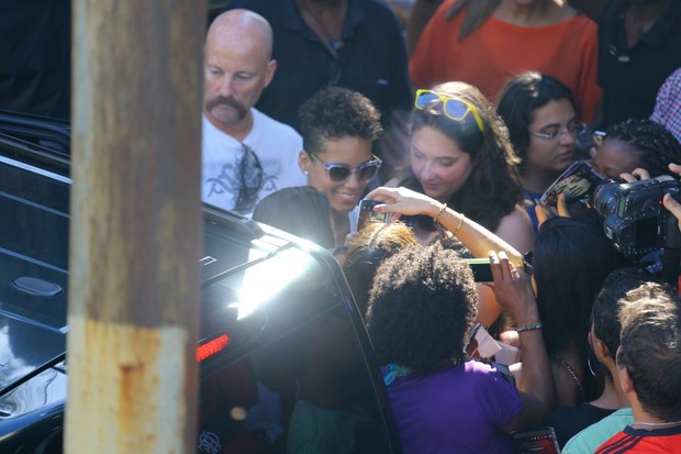Alicia Keys no Rio (Foto: Marcello Sá Barretto/AgNews)