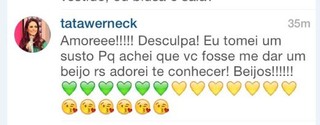 Tatá Werneck comenta postagem de Ana Paula Minerato (Foto: Reprodução/Instagram)