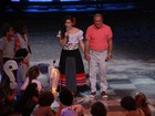 Renato Aragão ensaia com a filha para o 'Criança Esperança'