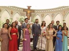 Tânia Mara e Rafael Almeida vão ao casamento da irmã, Roberta Almeida