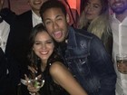 Neymar comemora aniversário na companhia de Bruna Marquezine