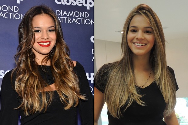 Bruna Marquezine - antes e depois (Foto: Caio Duran / AgNews | Divulgação)