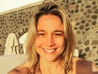 Fernanda Gentil posa de biquíni e brinca: 'da Grécia não volto mais' 
