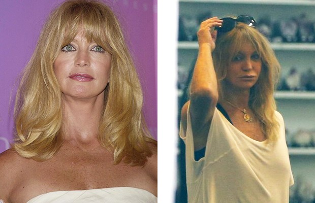 Goldie Hawn - Antes e Depois (Foto: Agência Grosby Group - Gabriel Reis / Agnews)