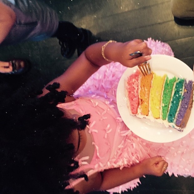 Blue Ivy Carter em sua festa de aniversário de 3 anos (Foto: Instagram/ Reprodução)