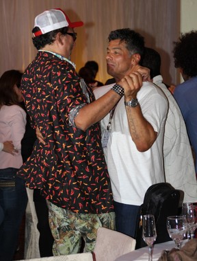 Maurício Mattar dança com Falcão em evento em Canela, Rio Grande do Sul (Foto: Graça Paes/ Foto Rio News)