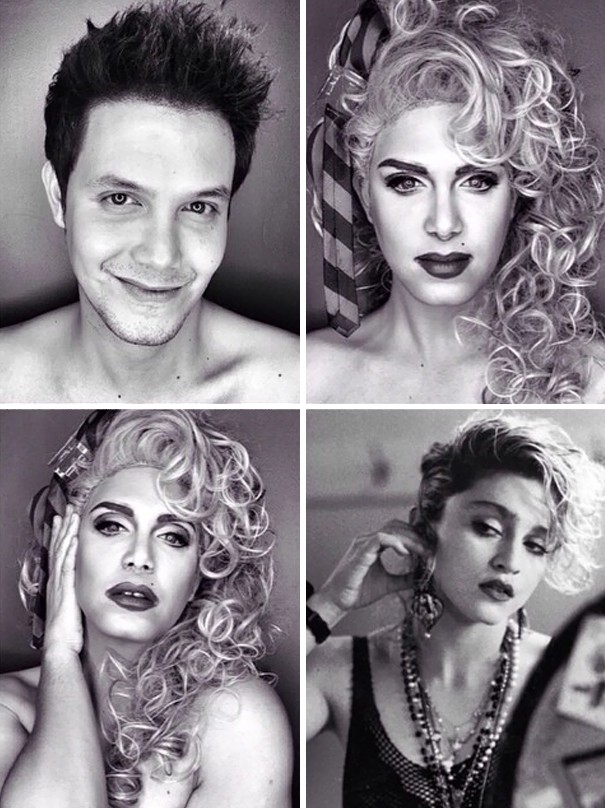 Paolo Ballesteros se transforma em Madonna (Foto: Instagram / Reprodução)