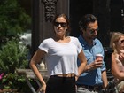 Irina Shayk, namorada de Cristiano Ronaldo, faz compras em Nova York