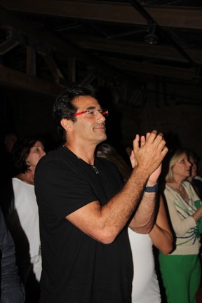 Luciano Szafir assiste a musical em teatro na Zona Sul do Rio (Foto: Thyago Andrade/ Foto Rio News)