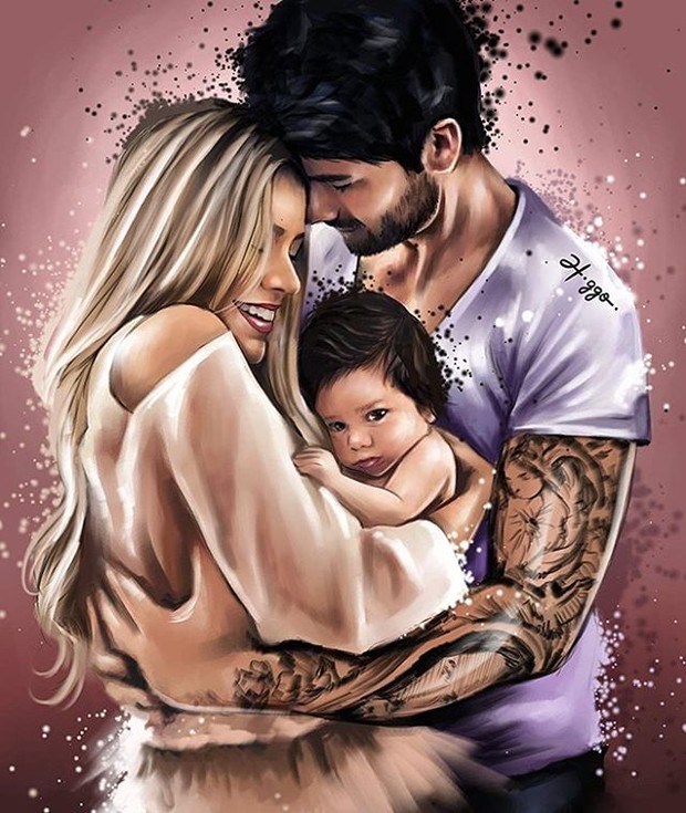 Adriana Sant&#39;Anna e Rodrigo e o filho Rodrigo (Foto: Reprodução/Instagram)