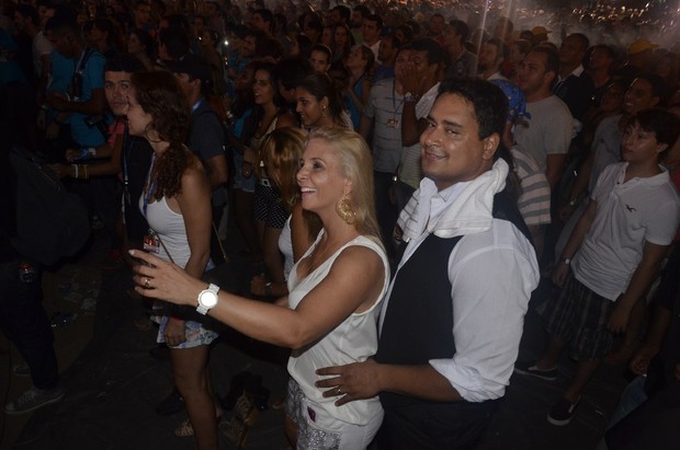 Carla Perez e Xanddy no Festival de Verão de Salvador, na Bahia (Foto: Fred Pontes/ Divulgação)