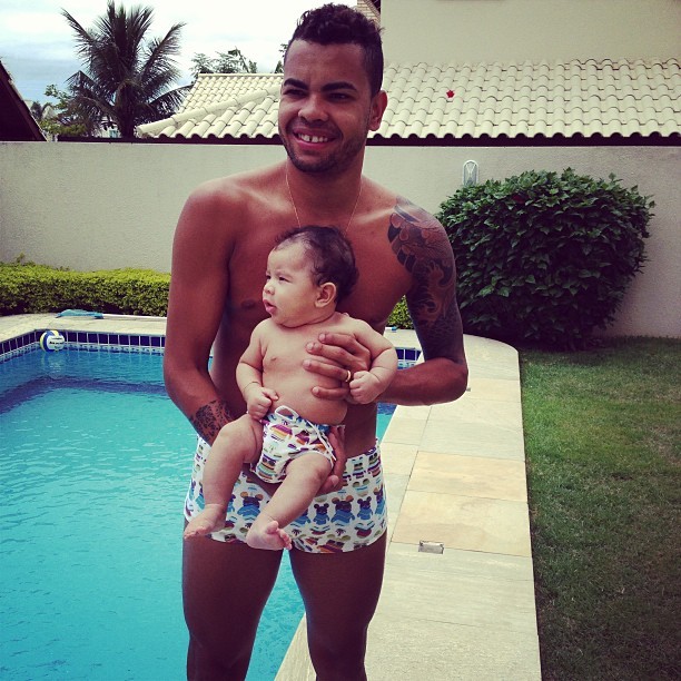  Dentinho com o filho, Bruno Lucas (Foto: Instagram / Reprodução)