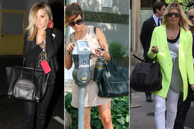 MODA - Bolsa Céline - Ashley Tisdale, Kate Walsh e Fergie (Foto: Getty Images)