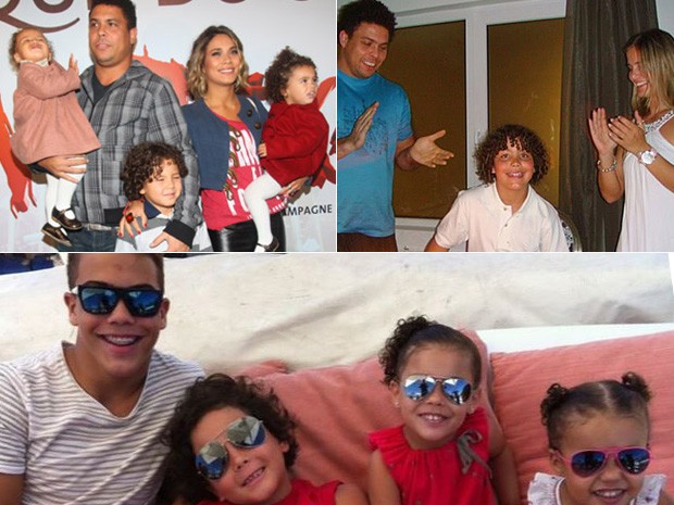 Filhos de Ronaldo - ANTES e DEPOIS (Foto: Reprodução/ Instagram | Divulgação | Ag. News)