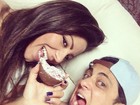 Thammy Miranda e Andressa Ferreira dividem ovo de chocolate  
