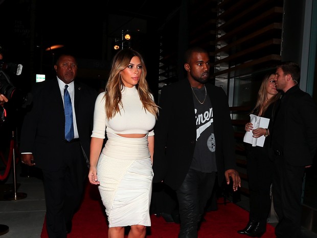 X17 - Kim Kardashian e Kanye West em Los Angeles, nos Estados Unidos (Foto: X17/ Agência)