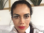 Daniela Albuquerque posa com maquiagem borrada e fãs se divertem
