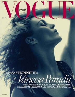 Vanessa Paradis na capa da Vogue (Foto: Divulgação)