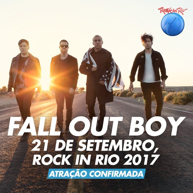 Fall Out Boy no Rock in Rio (Foto: Divulgação)