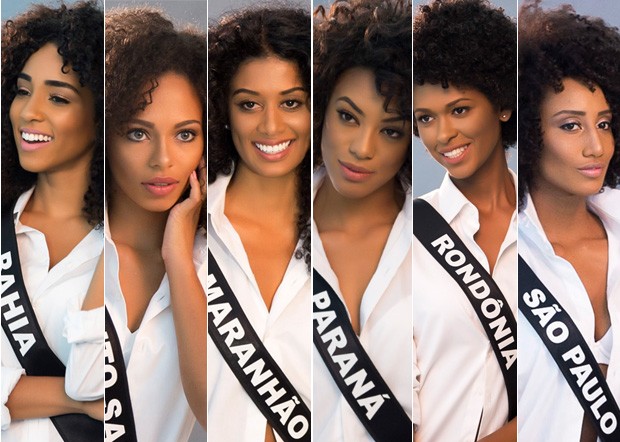 Miss Bahia, Miss Espírito Santo, Miss Maranhão, Miss Paraná, Miss Rondônia, Miss São Paulo (Foto: Manuela Scarpa/Brazil News)