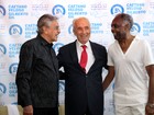 Caetano Veloso e Gilberto Gil visitam ex-presidente de Israel em Tel-Aviv 