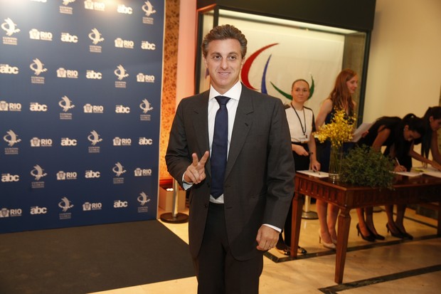 Luciano Huck no evento de Bill Clinton (Foto: Felipe Panfili/AgNews)