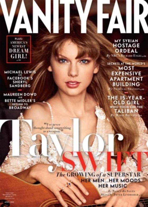 Taylor Swift na revista Vanity Fair (Foto: Vanity Fair/Reprodução)