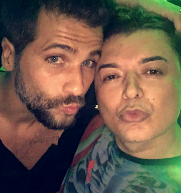 Bruno Gagliasso e David Brazil (Foto: Reprodução/Snapchat)
