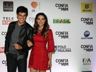 Mateus Solano e Fernanda Machado participam de pré-estreia de filme 