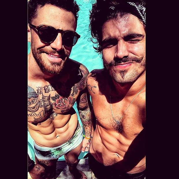 Felipe Titto e Caio Castro (Foto: Reprodução/Instagram)
