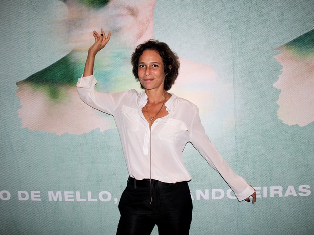 Andréa Beltrão em estreia de peça na Zona Sul do Rio (Foto: Alex Palarea/ Ag. News)