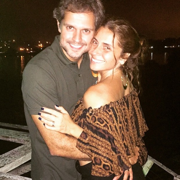 Giovanna Antonelli e o marido, Leonardo Nogueira, em festa no Rio (Foto: Instagram/ Reprodução)