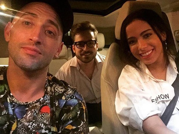 Paulo Gustavo com o namorado, Thales Bretas, e Anitta após jantar na Zona Sul do Rio (Foto: Instagram/ Reprodução)