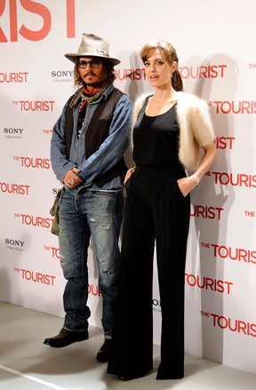 Johnny Depp e Angelina Jolie em 2009 (Foto: Agência Getty Images)