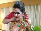 Tânia Oliveira mostra preparação para o desfile das campeãs em SP