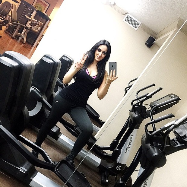 Marina Elali em academia em Miami, nos Estados Unidos (Foto: Instagram/ Reprodução)